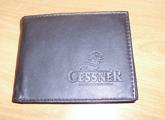 Lacná peňaženka - imitácia čiernej jemnej kože -- Gessner