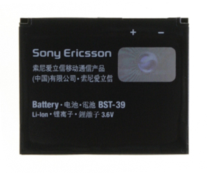 BATÉRIA SONY ERICSSON BST-39 BATÉRIA SONY ERICSSON BST-39