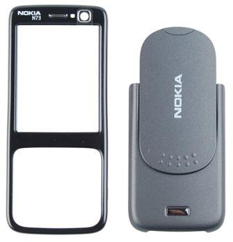 Príslušenstvo pre mobilný telefón NOKIA (kryty, klávesnica, hand sety, mikrofón, sluchátka, .....) - KRYT NOKIA N73 originál black