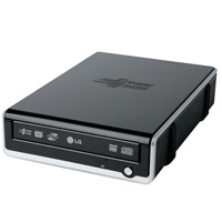 MP3 prehrávač do 5GB - Externá napaľovačka DVD RW LG GSA-E10L LS black 