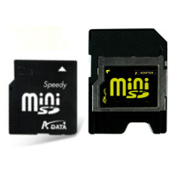 A-DATA Mini SecureDigital card 1GB Speedy +adapter