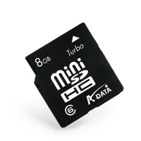 A-DATA Mini SecureDigital card 4GB class6 +adapter