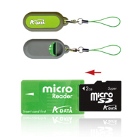 Adata Micro SD 1GB CardReader Set green