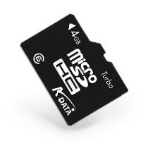 Adata Micro SecureDigital HC 4GB class 6