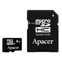 Apacer Micro SecureDigital HC card 4GB class 6