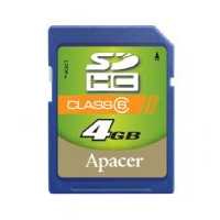 Klasické SD karty (SecureDigital card) - Apacer SecureDigital High Capacity card 4GB Class6
