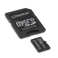 mikroSD karty (SecureDigital card) - KINGSTON MicroSD Card 1GB + adapter