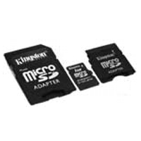 MP3 prehrávač do 5GB - KINGSTON MicroSD Card 2GB + 2 adapter