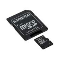 mikroSD karty (SecureDigital card) - KINGSTON MicroSD HC Card 4GB +adapter