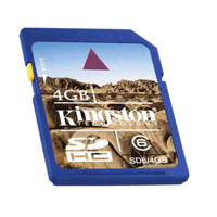 Klasické SD karty (SecureDigital card) - Kingston SD High Capacity card 4GB Class6